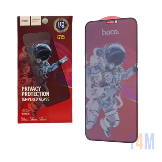 Hoco Privacy Tempered Glass Screen Protector G15 for Apple iPhone XS Max/11 Pro Max Black